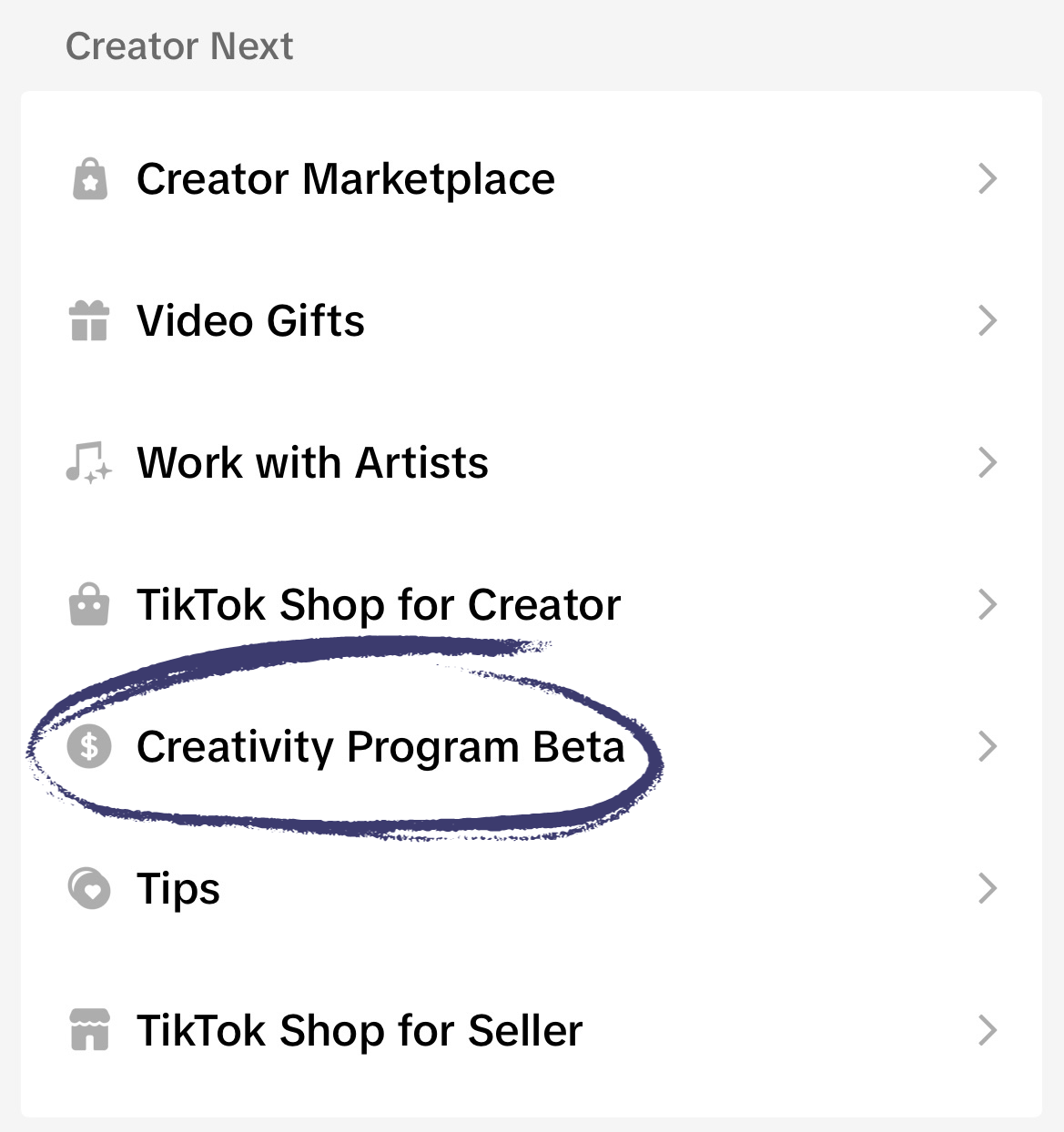 US TikTok Account TikTok Creativity Program Beta available